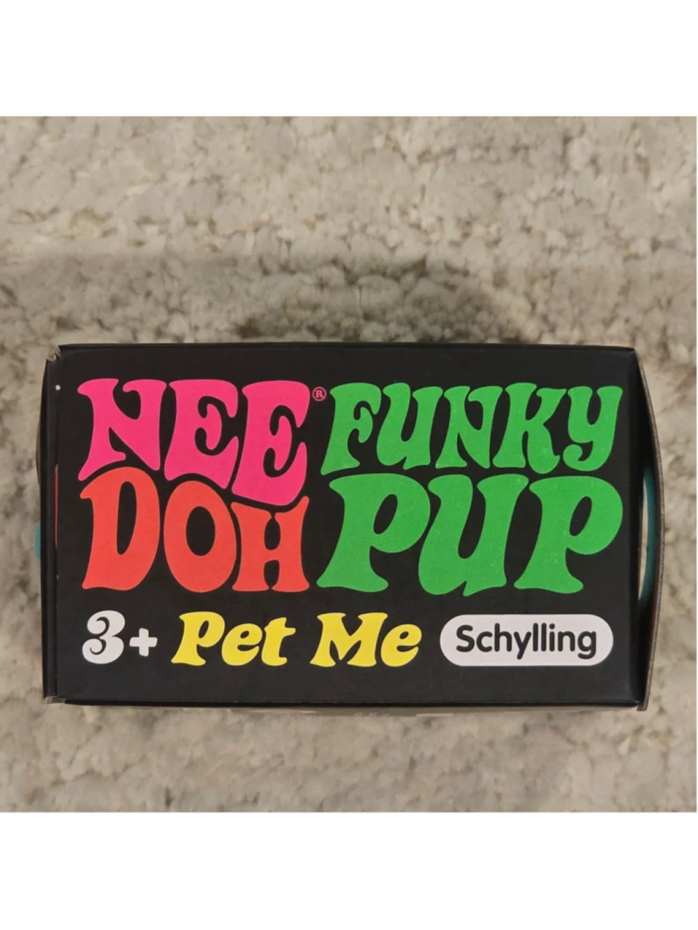 Schylling NeeDoh Funky Pup Sensory Toy One Size Teal Black